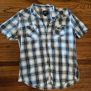 Men’s Bone Collector Short Sleeve Button Up